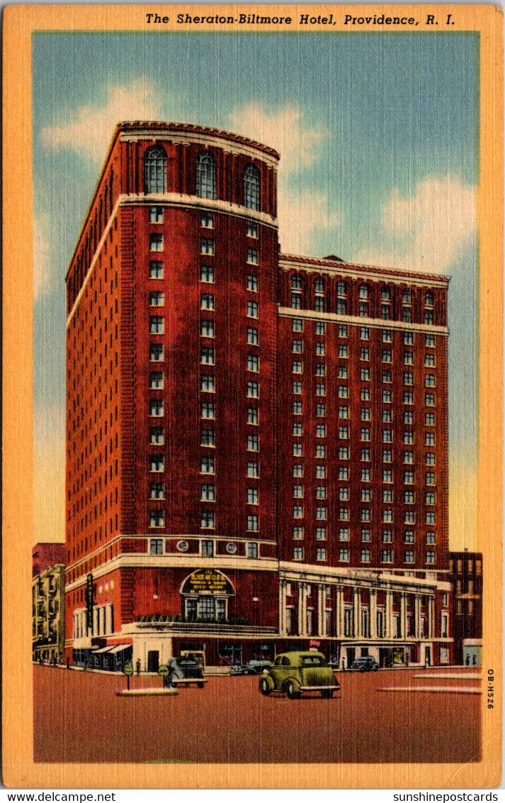 Rhode Island Providence The Sheraton-Biltmore Hotel Curteich - Providence