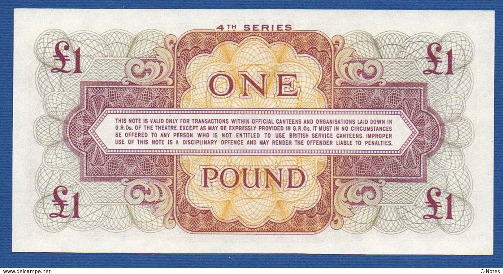 GREAT BRITAIN - P.M36 – 1 Pound ND (1962) UNC, Serie K/1 678564 - Forze Armate Britanniche & Docuementi Speciali