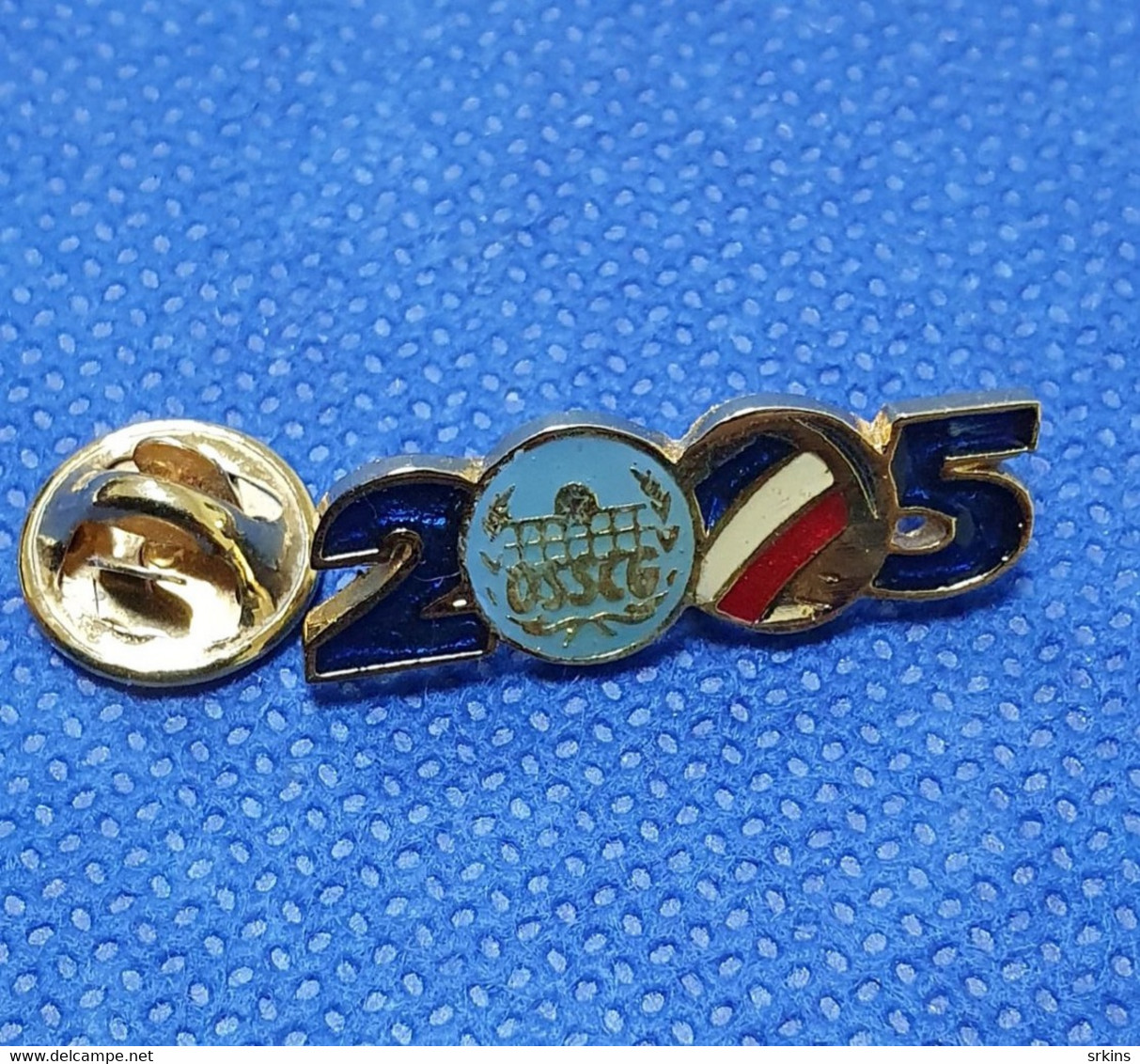 Rare Official Badge Pin Serbia & Montenegro Volleyball Federation Association From European Championship 2005 - Volleyball