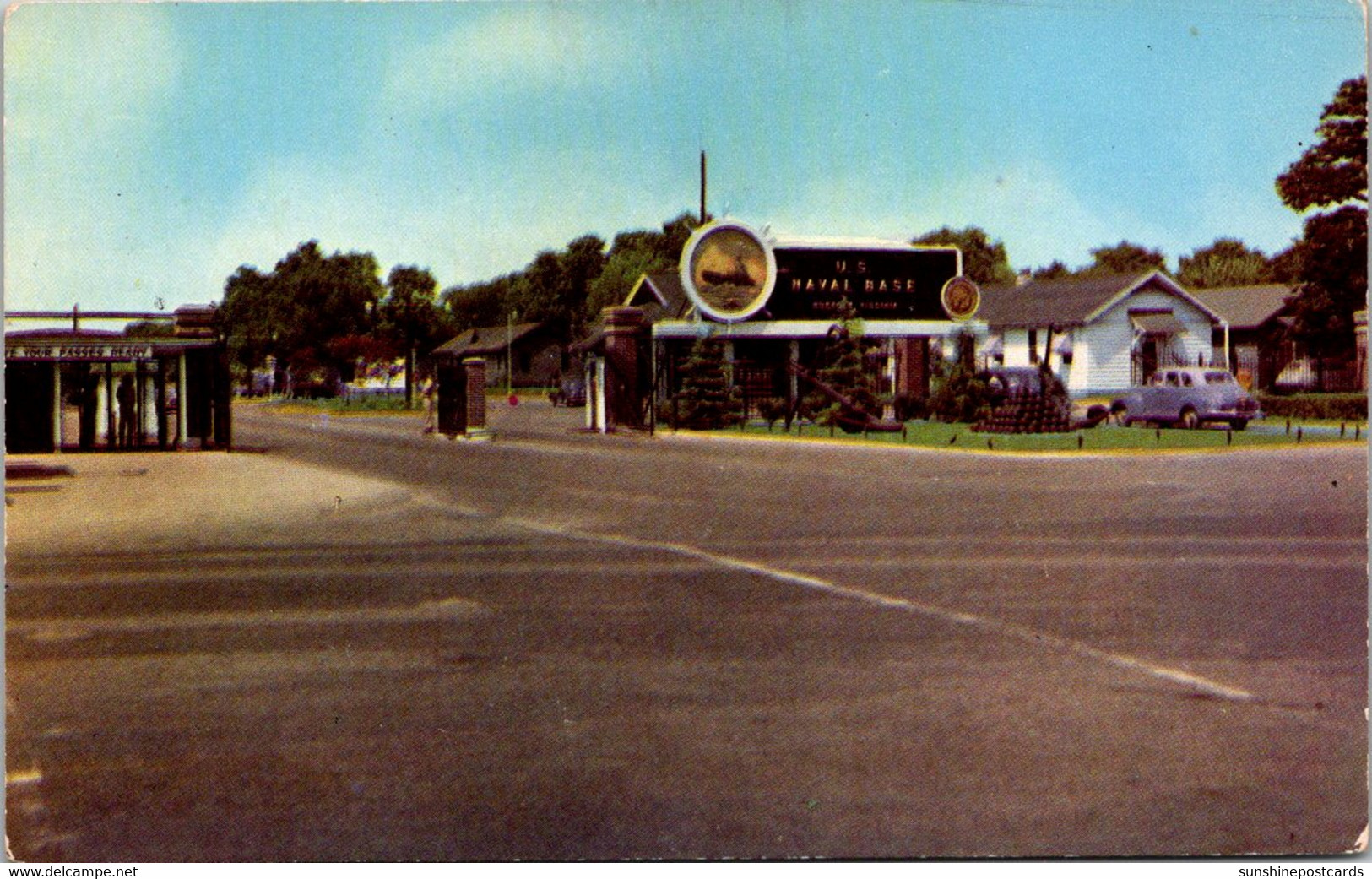 Virginia Norfolk U S Naval Base Main Entrance To The World's Largest Naval Base - Norfolk