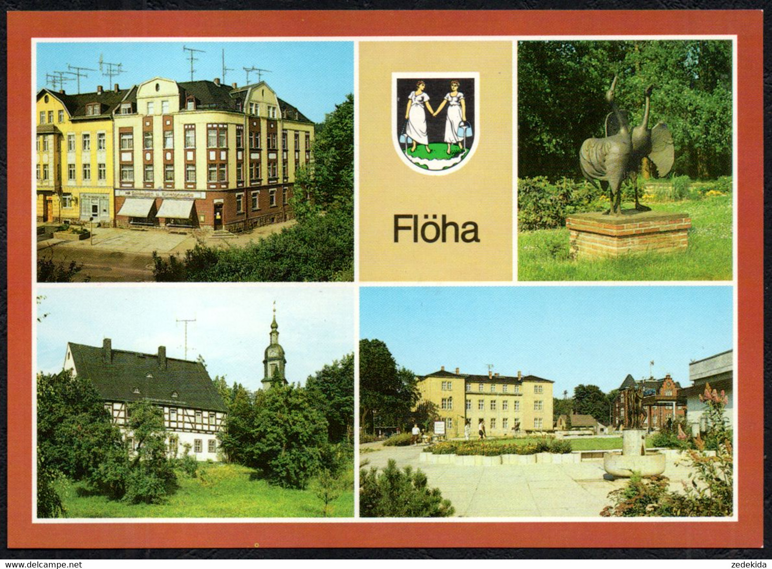 F5801 - TOP Flöha Schule - Verlag Bild Und Heimat Reichenbach - Floeha