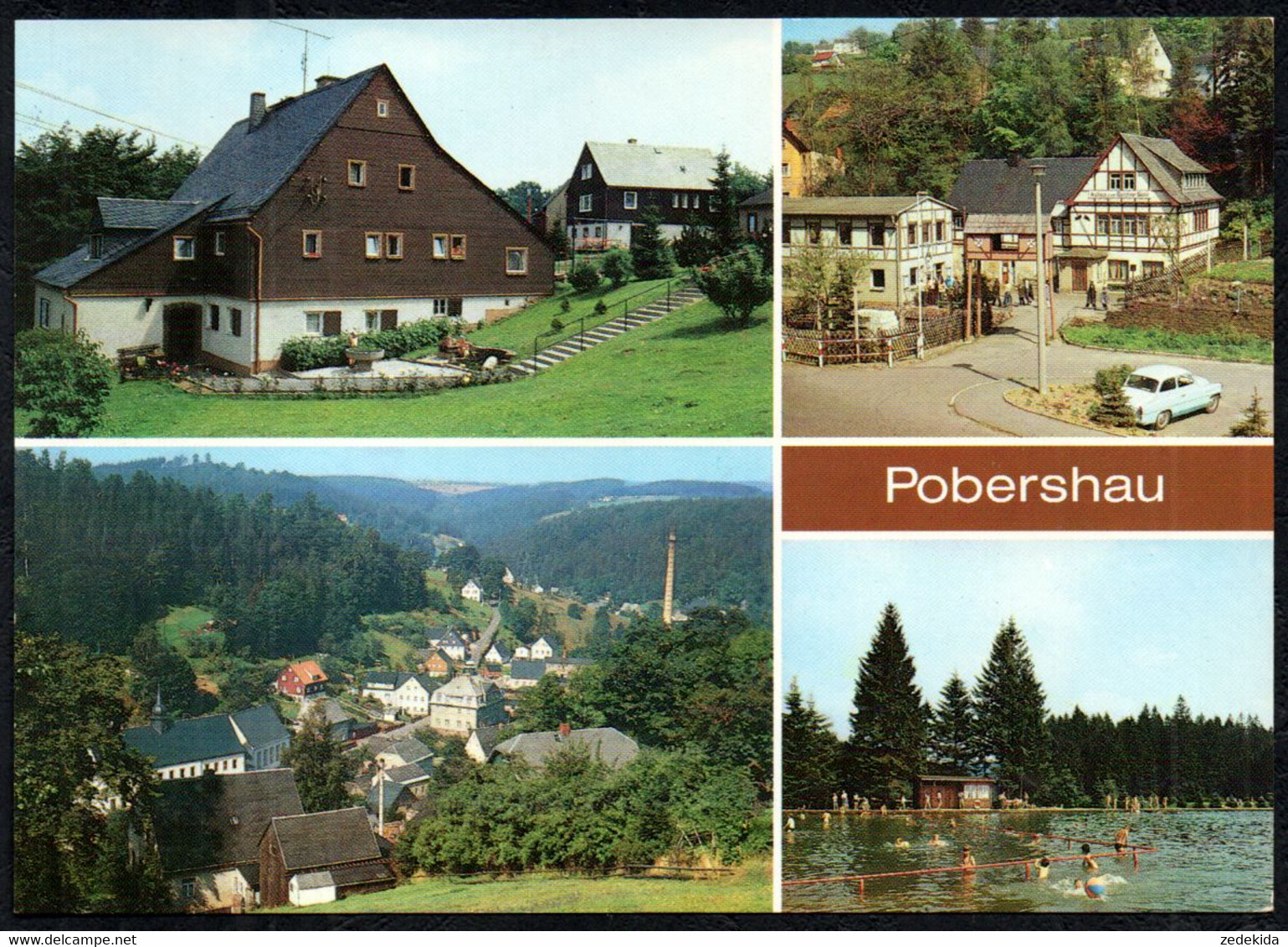 F5809 - TOP Popershau Betriebsferienheim VEB Feuerungsbau Holzhausen Freibad - Verlag Bild Und Heimat Reichenbach - Marienberg