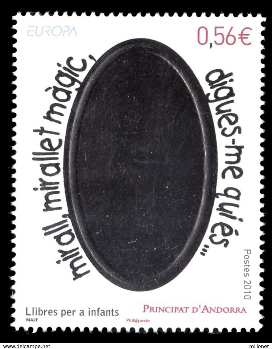 SALE!!! FRENCH ANDORRA ANDORRE 2010 EUROPA CEPT CHILDREN BOOKS 1 Stamp MNH ** - 2010