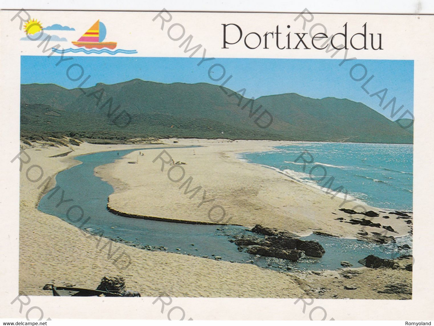 CARTOLINA  PORTIXEDDU,CARBONIASARDEGNA,ISOLA,SPIAGGIA,VACANZA,MARE,SOLE,ESTATE,LUNGOMARE,NON VIAGGIATA - Carbonia