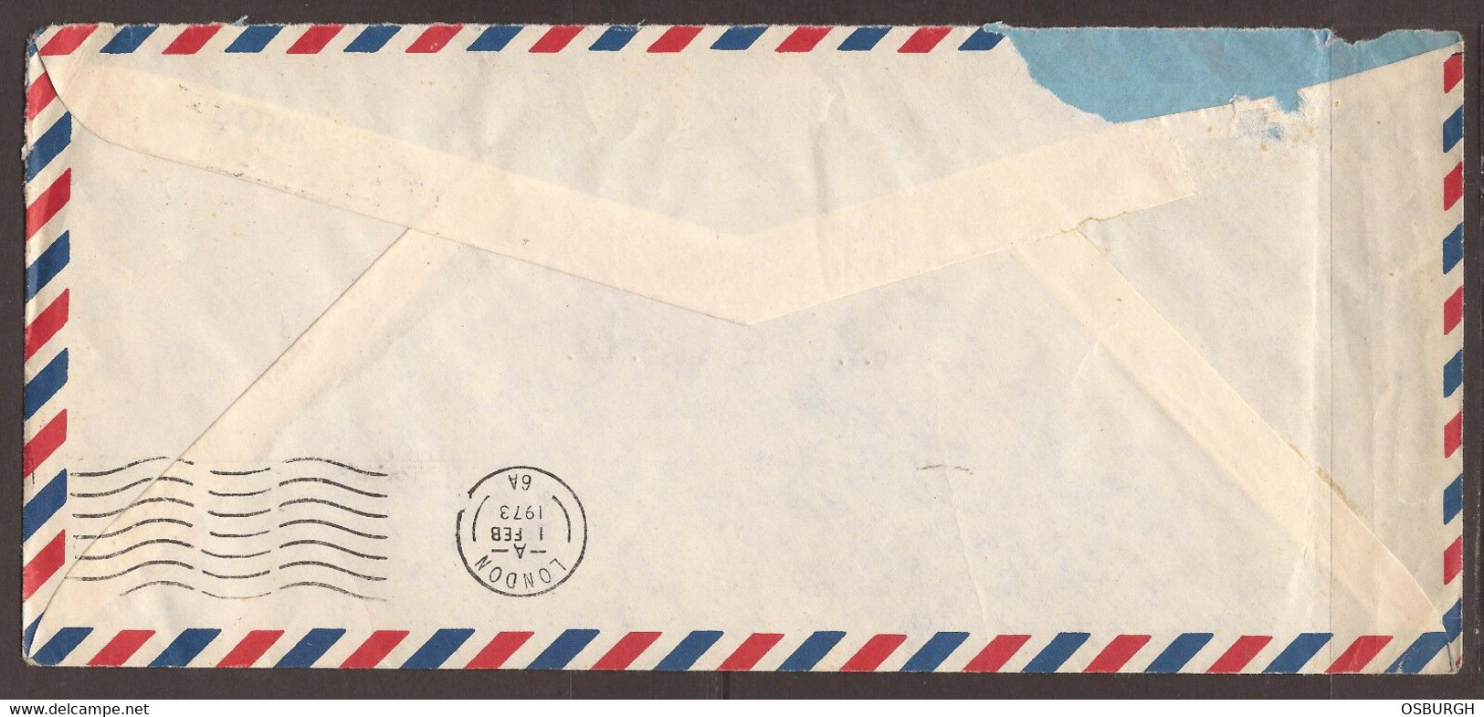 TURKEY. 1973. AIR MAIL COVER KADIKOY TO ENGLAND. MINING & ENGINEERING-CEMAL BIRON. - Covers & Documents