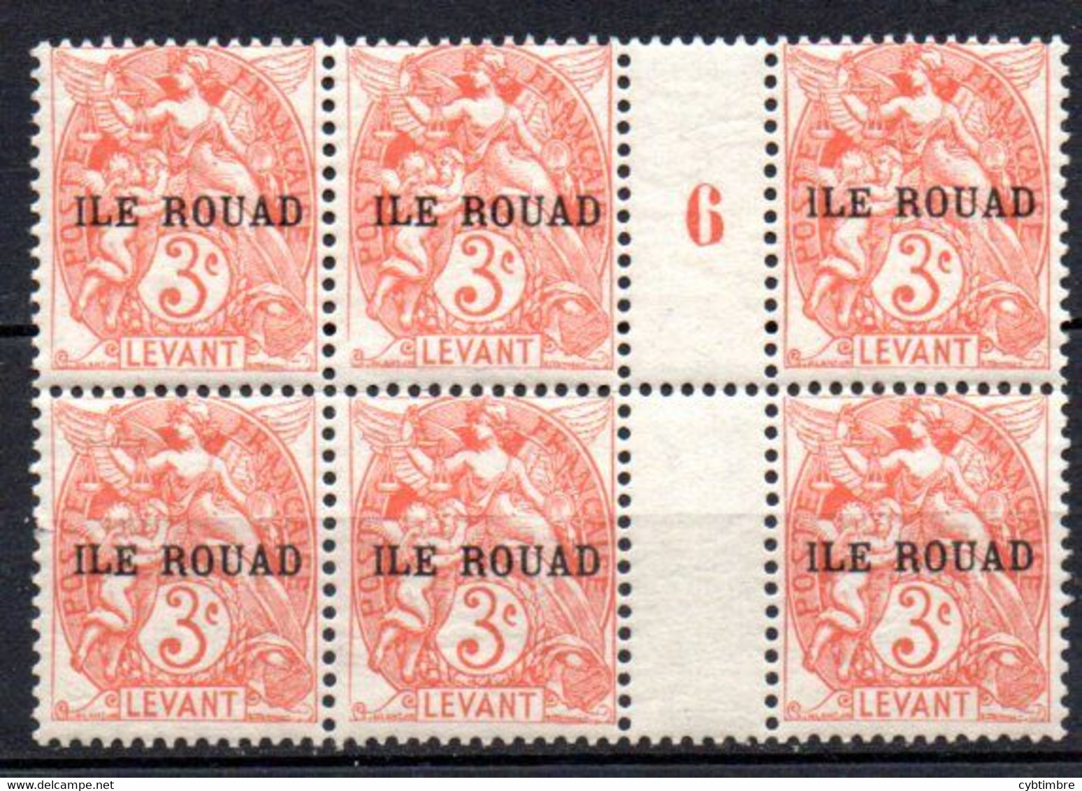 Rouad: Yvert N° 6**: MNH; Millesime 6; Type "Blanc" - Unused Stamps