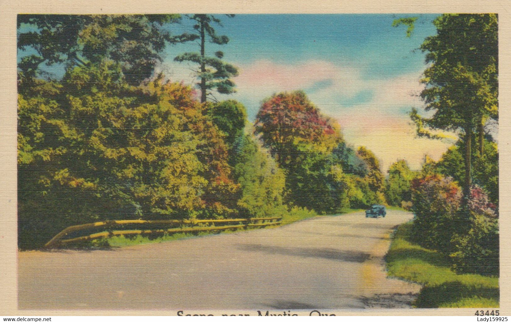 Massawippi, Québec Canada. Scene Near Mystic Route En Automne Près Du Village Massawippi.  Vieille Auto Old Car  2 Scans - Autres & Non Classés