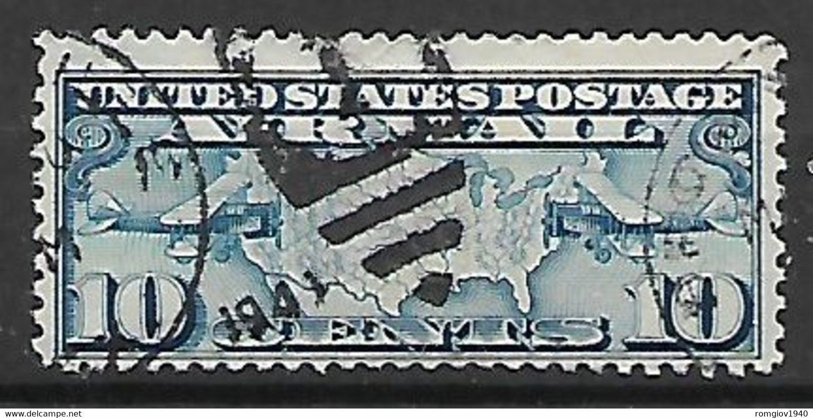 STATI UNITI D'AMERICA 1926-27 POSTA AEREA EMESSI CON NUOVE TARIFFE UNIF. 7 USATO VF - 1a. 1918-1940 Used