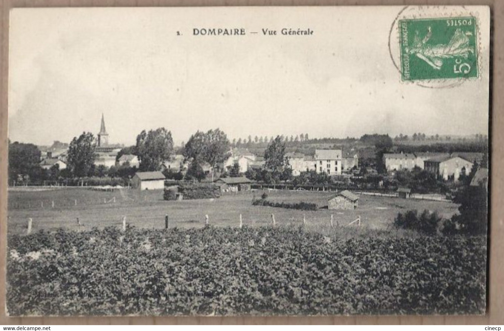 CPA 88 - DOMPAIRE - Vue Générale - TB PLAN D'ensemble Avec Champs Devant - Dompaire