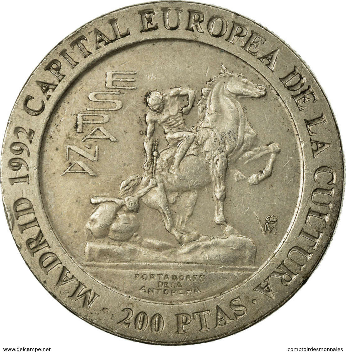 Monnaie, Espagne, Juan Carlos I, 200 Pesetas, 1992, TTB, Copper-nickel, KM:909 - 200 Peseta