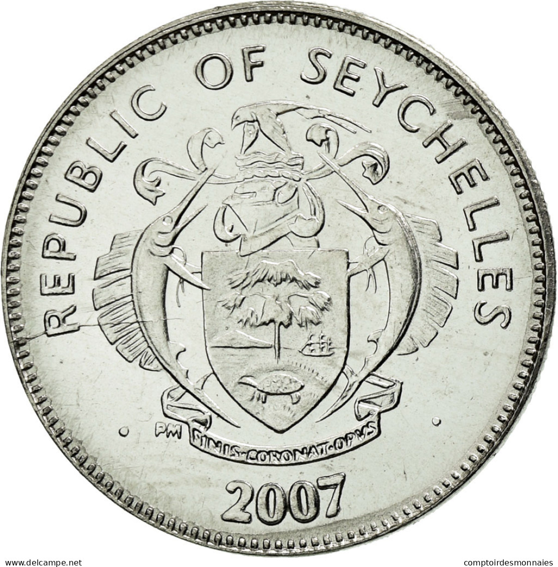 Monnaie, Seychelles, 25 Cents, 2007, Pobjoy Mint, SPL, Nickel Clad Steel, KM:49a - Seychelles