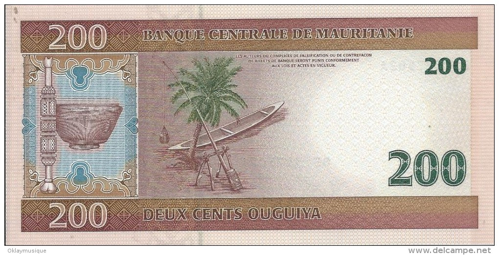 200 Ouguiya 2006 - Mauritanien