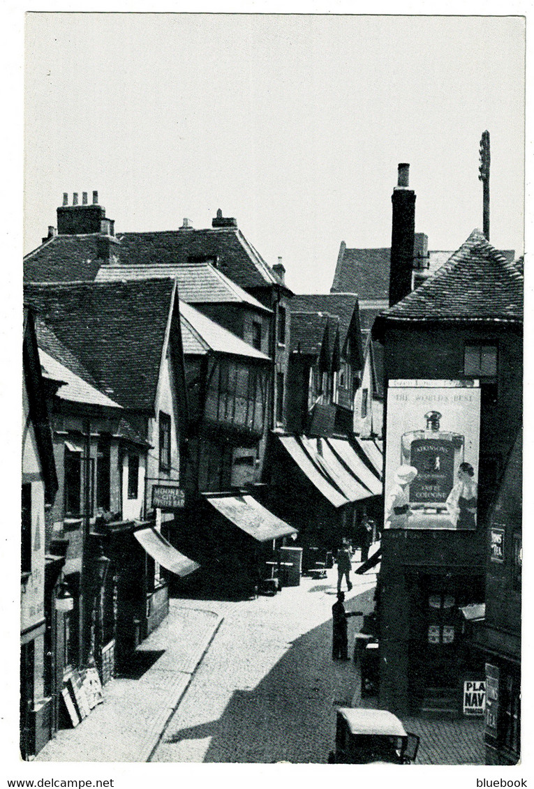 Ref 1518 -  1957 Reproduction Postcard - Butcher Row Coventry In 1935 - Now Demolished - Warwickshire - Coventry