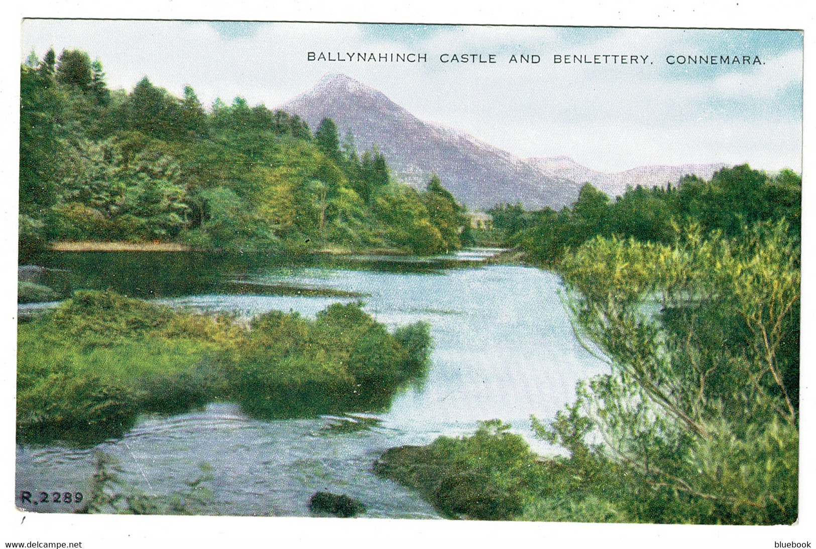 Ref 1518 -  Early Postcard - Ballynahinch Castle & Benlettery - Connemara Galway Ireland - Galway