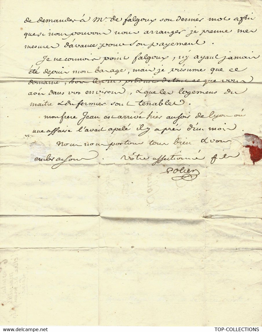 1799 PROTESTANTISME COMMERCE NEGOCE INTERNATIONAL Au XVIIII° S.  Famille SOLIER  à Marseille BE.VOIR SCANS+HISTORIQUE - Otros & Sin Clasificación