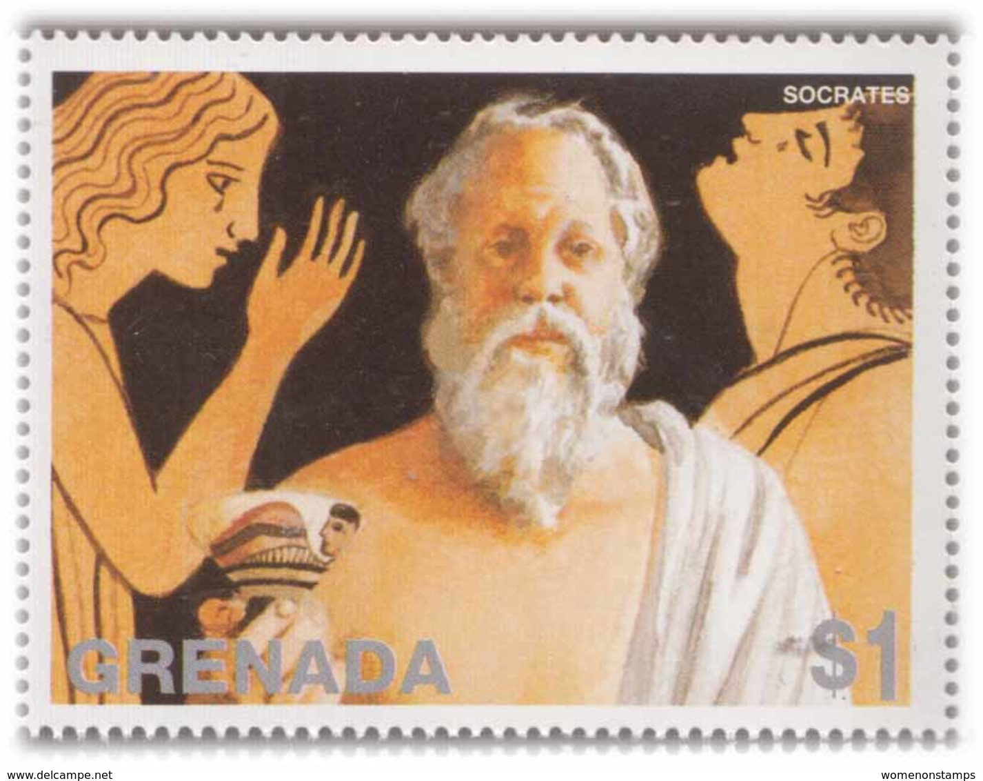 Socrates, Greek Philisopher, Epistemology, Ethics, Famous Person MNH - Theologians