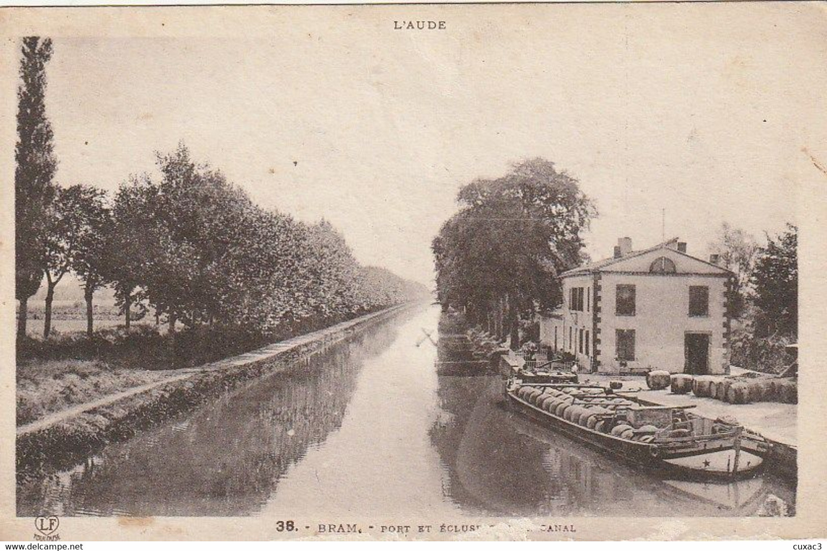 11 - Bram - Le Canal Du Midi Port écluse Et Péniche - Bram