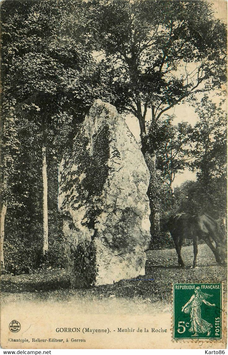 Gorron * Le Menhir De La Roche * Monolithe Mégalithe - Gorron