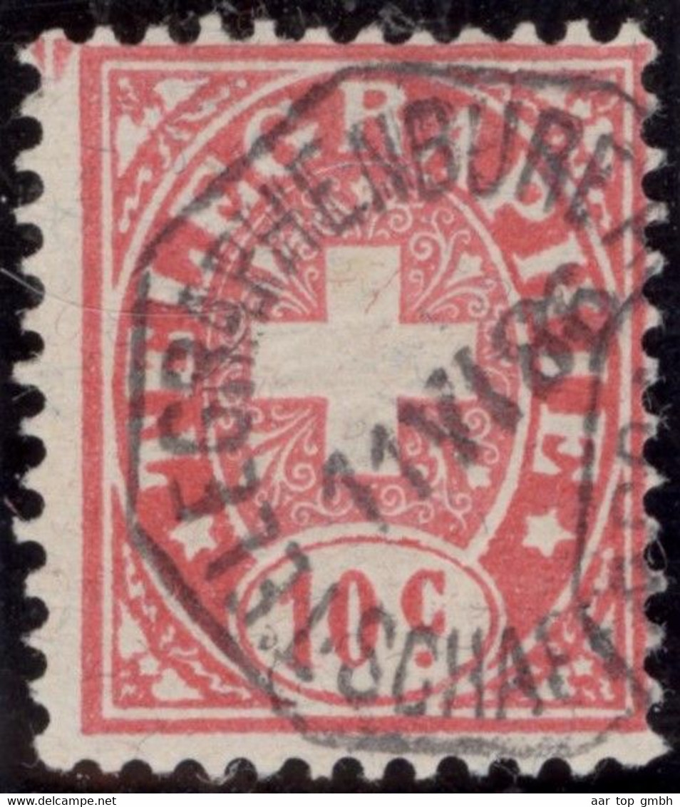 Heimat SH SCHAFFHAUSEN 1886-06-11  Telegraphen-Stempel Auf 10 Rp. Telegraphen-Marke Zu#14 - Telegraph