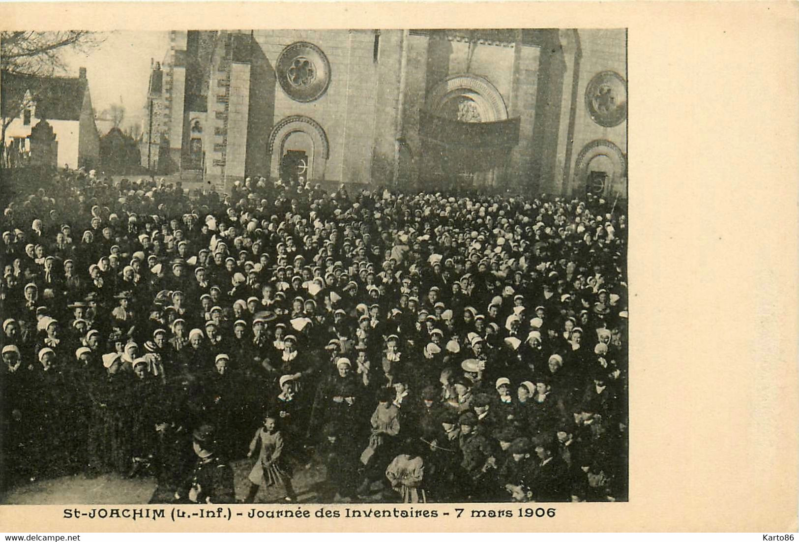 St Joachim * La Journée Des Inventaires * 7 Mars 1906 * Grève Grévistes Manifestation * La Brière - Saint-Joachim