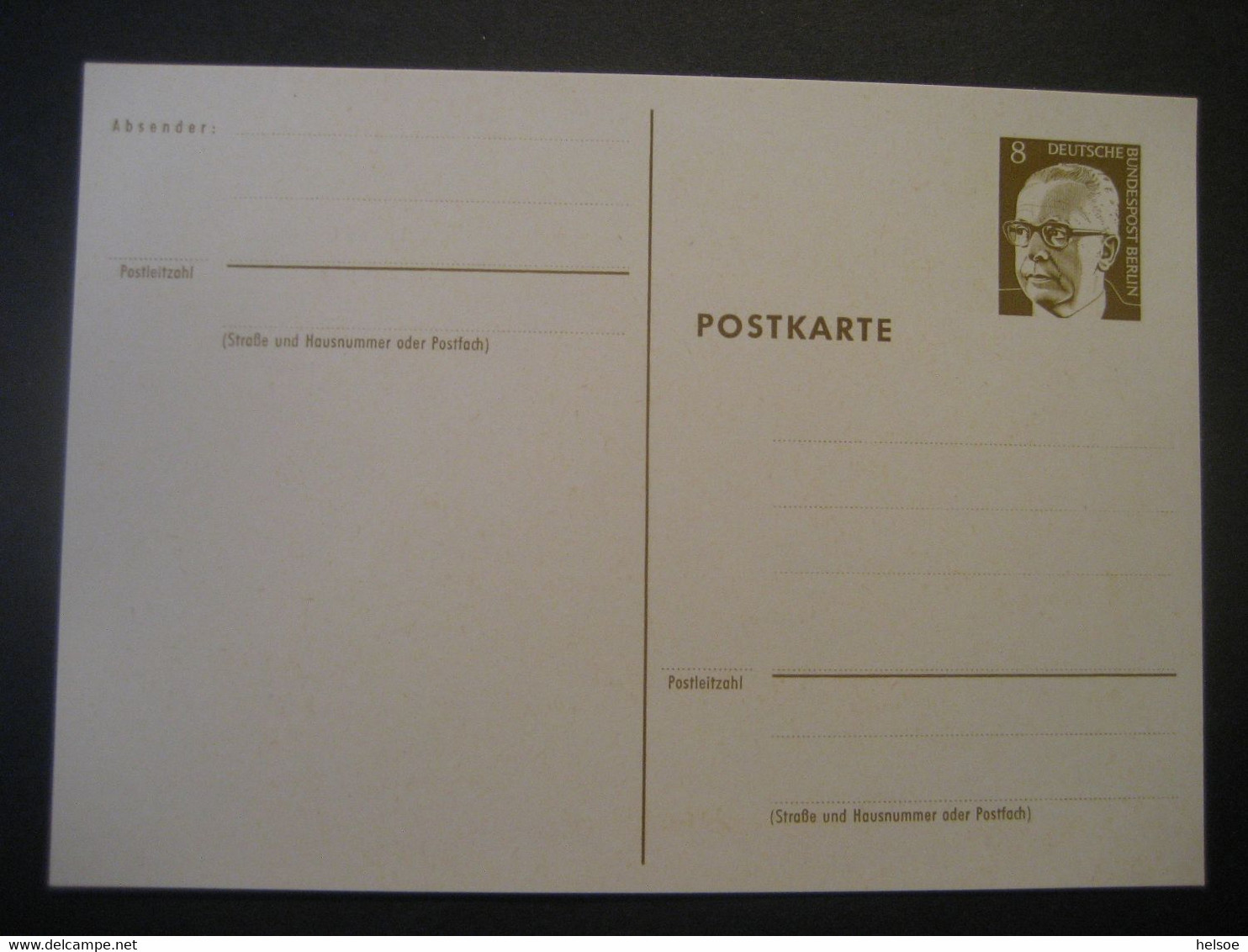 Deutschland Berlin 1972- Ganzsache Postkarte Gustav Heinemann Ungebraucht MiNr. P 80 - Cartoline - Nuovi