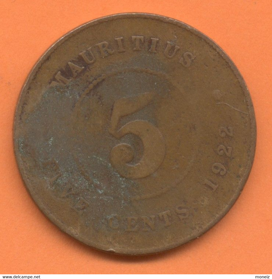 5 Cents - George V  1922 MAURITANIE - Mauretanien