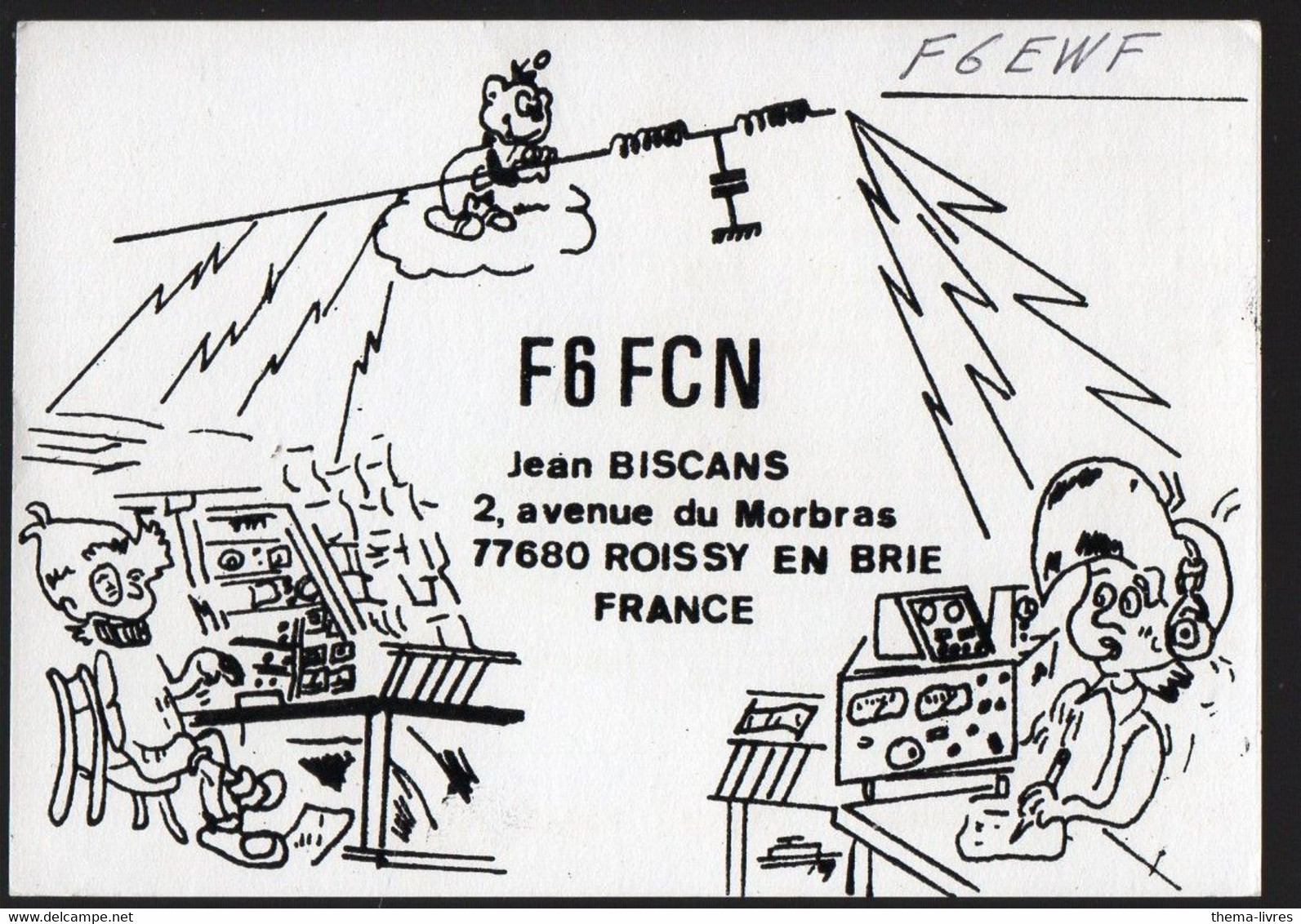 Roissy En Brie  (77 Seine Et Marne)  CarteQSL De RADIO AMATEUR 1979 (PPP34638) - Roissy En Brie