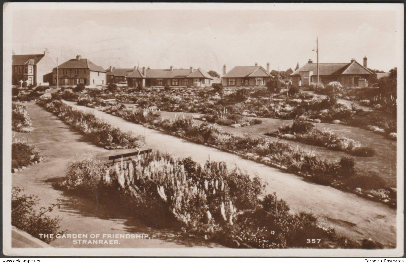 The Garden Of Friendship, Stranraer, 1957 - Henderson's RP Postcard - Wigtownshire