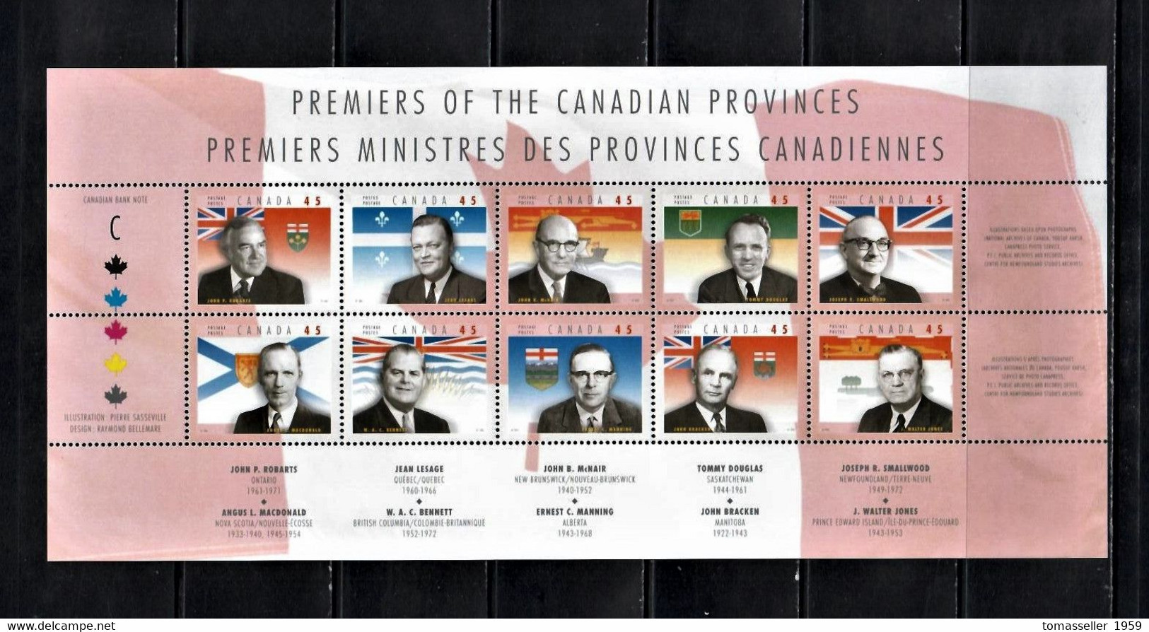 CANADA 1998  Year 30 Issues (43 St.+4 S/s+1 Book.) - Années Complètes