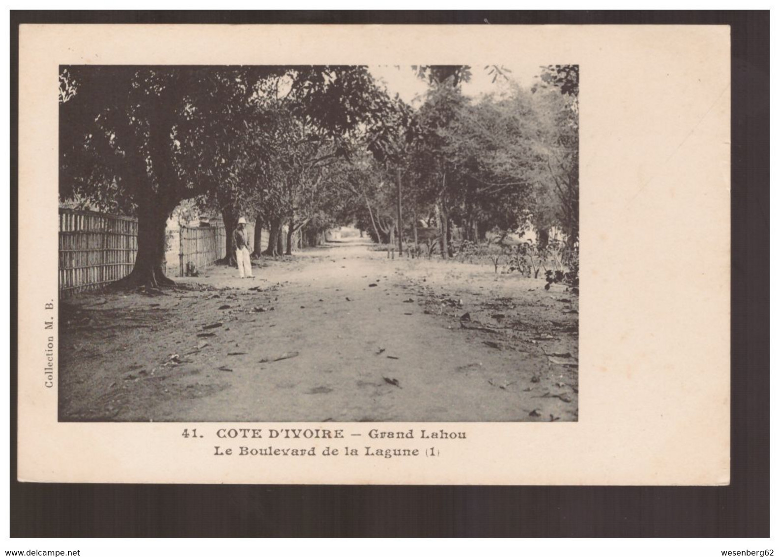Cote D'Ivoire Grand Lahou Boulevard De La Lagune (1) Ca 1910 - Côte-d'Ivoire