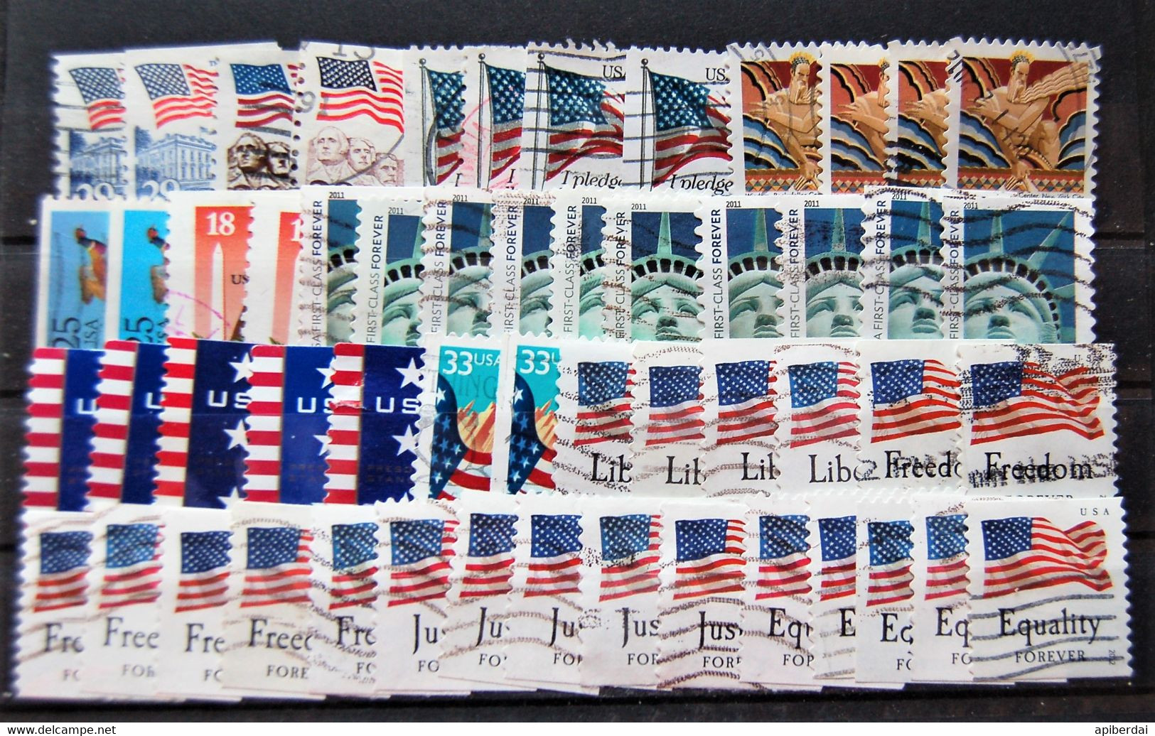 USA US - Small Batch Of 54 Stamps Used - Verzamelingen