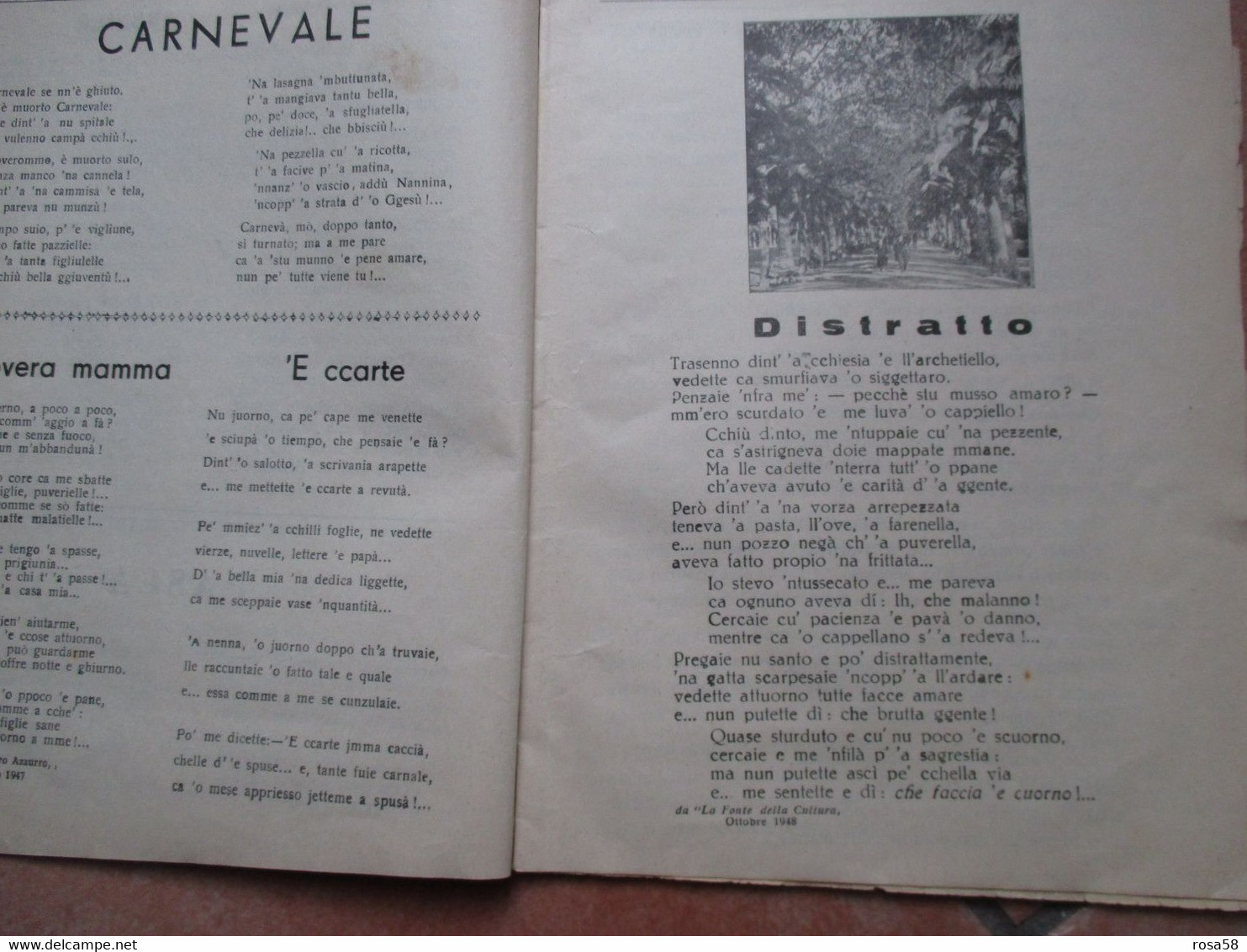 ANNO SANTO 1950 DOCE E AMARO Poesie Napoletane CARMINE MEGLIO Casa Editrice INC Libretto Epoca - A Identifier