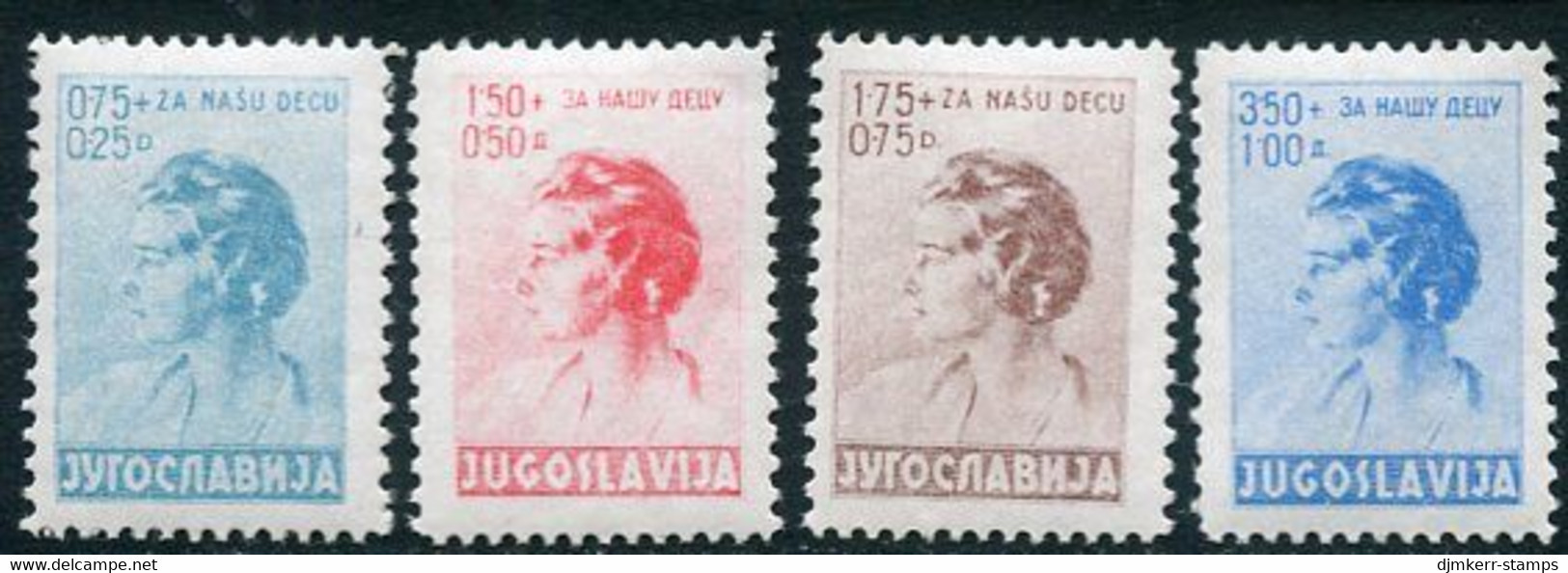 YUGOSLAVIA 1936 Child Welfare LHM / *.  Michel 322-25 - Unused Stamps