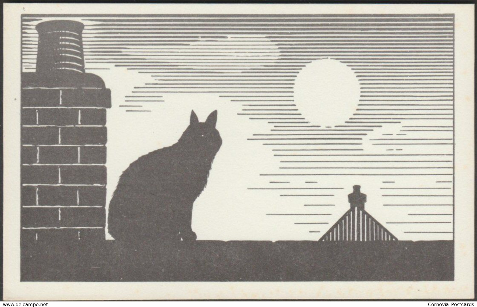 The Cat On The Rooftop, C.1980 - RSPCA Postcard - Contemporain (à Partir De 1950)
