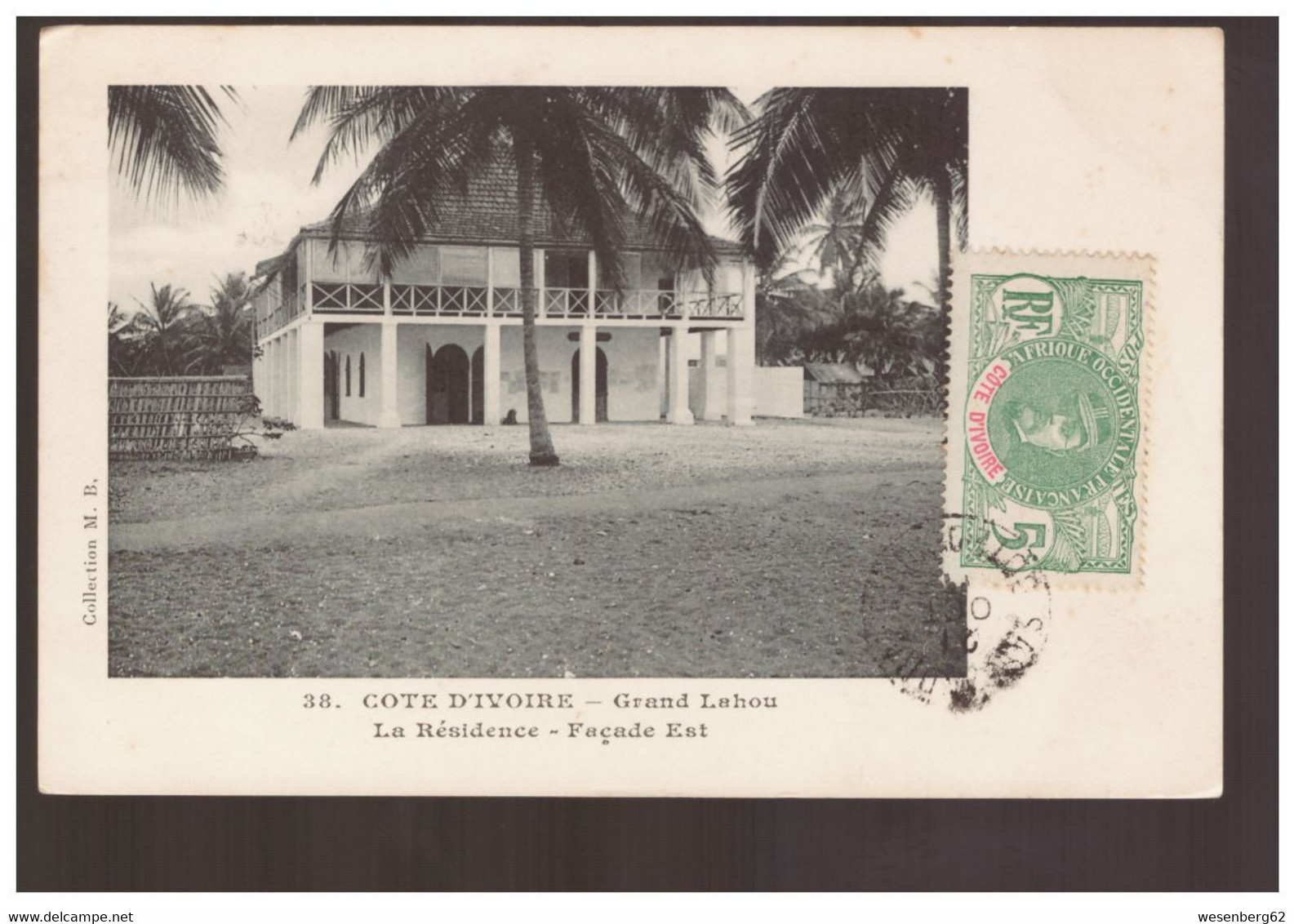 Cote D'Ivoire Grand Lahou La Résidence - Façade Est Ca 1910 - Côte-d'Ivoire