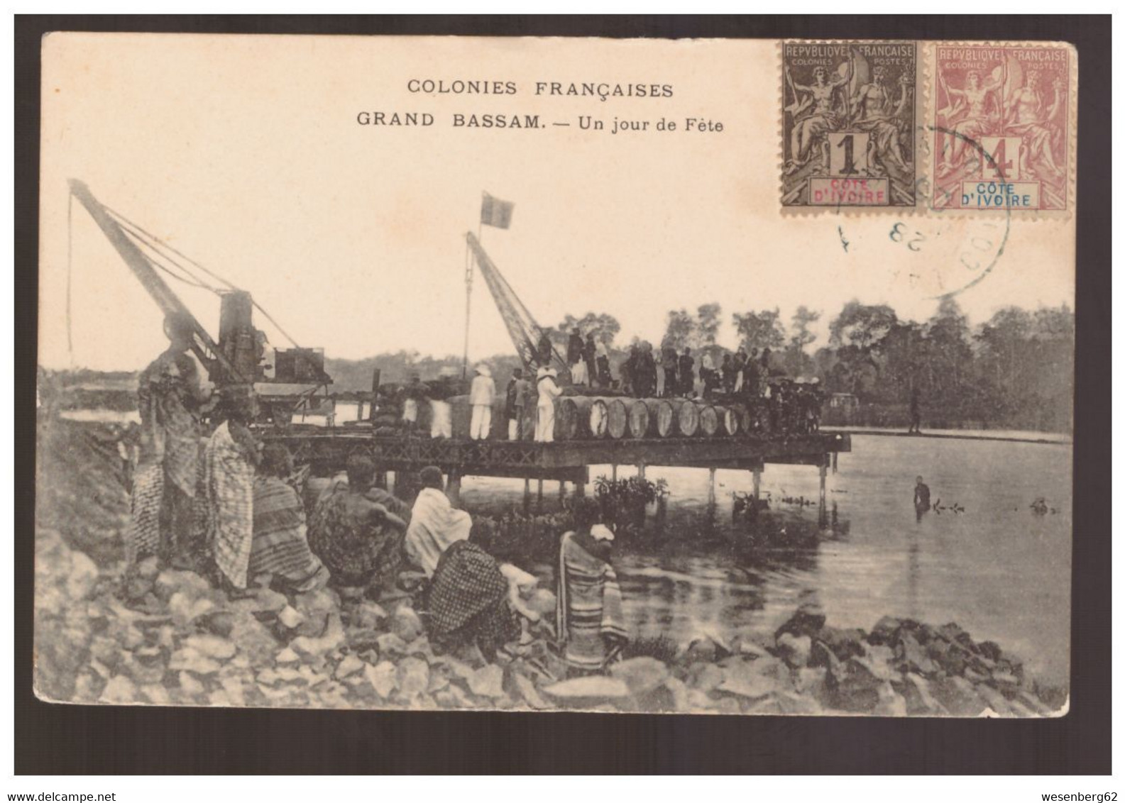 Cote D'Ivoire GRAND-BASSAM Un Jour De Fête Ca 1910 - Côte-d'Ivoire