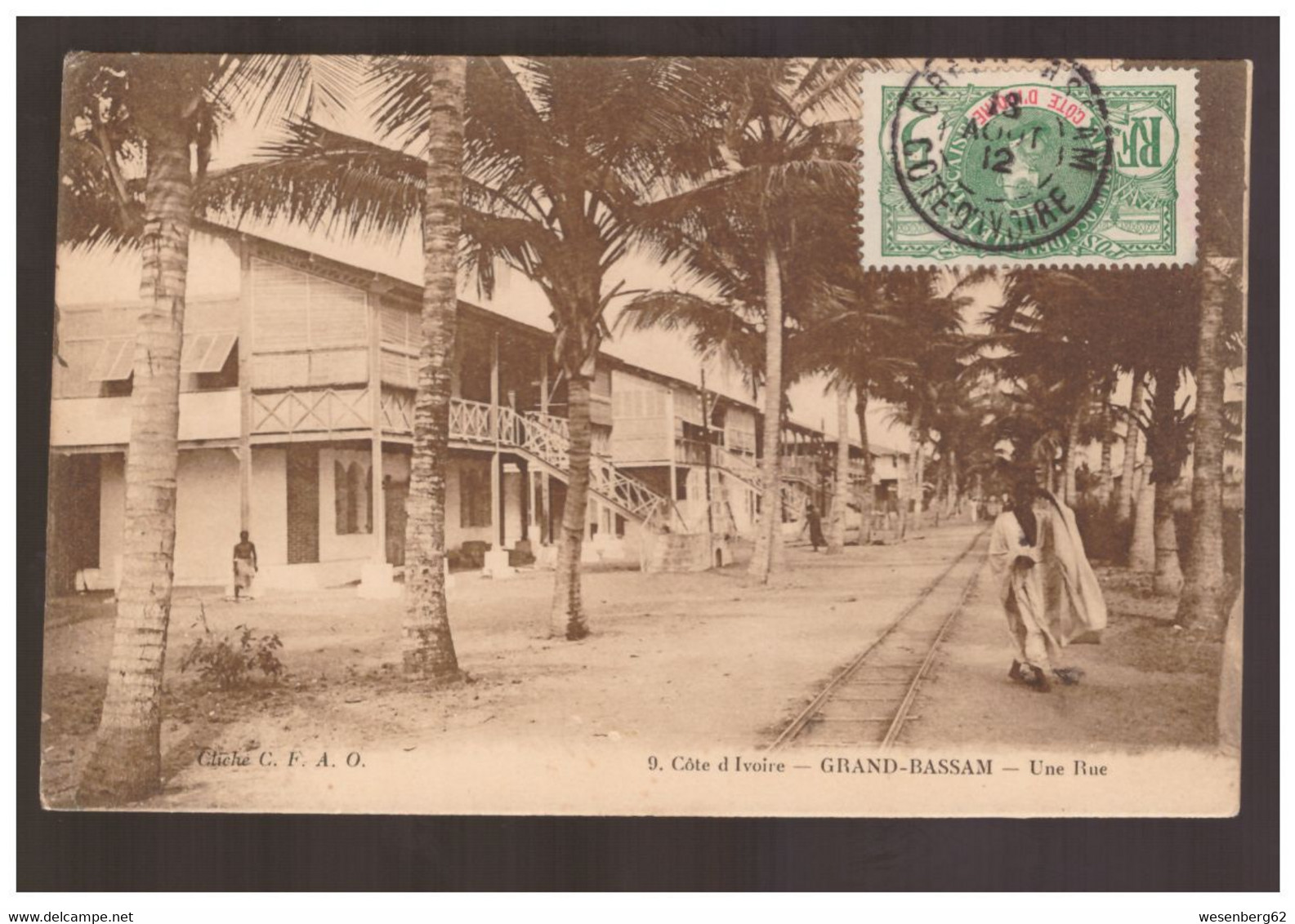 Cote D'Ivoire Grand Bassam - Une Rue Ca 1910 - Côte-d'Ivoire