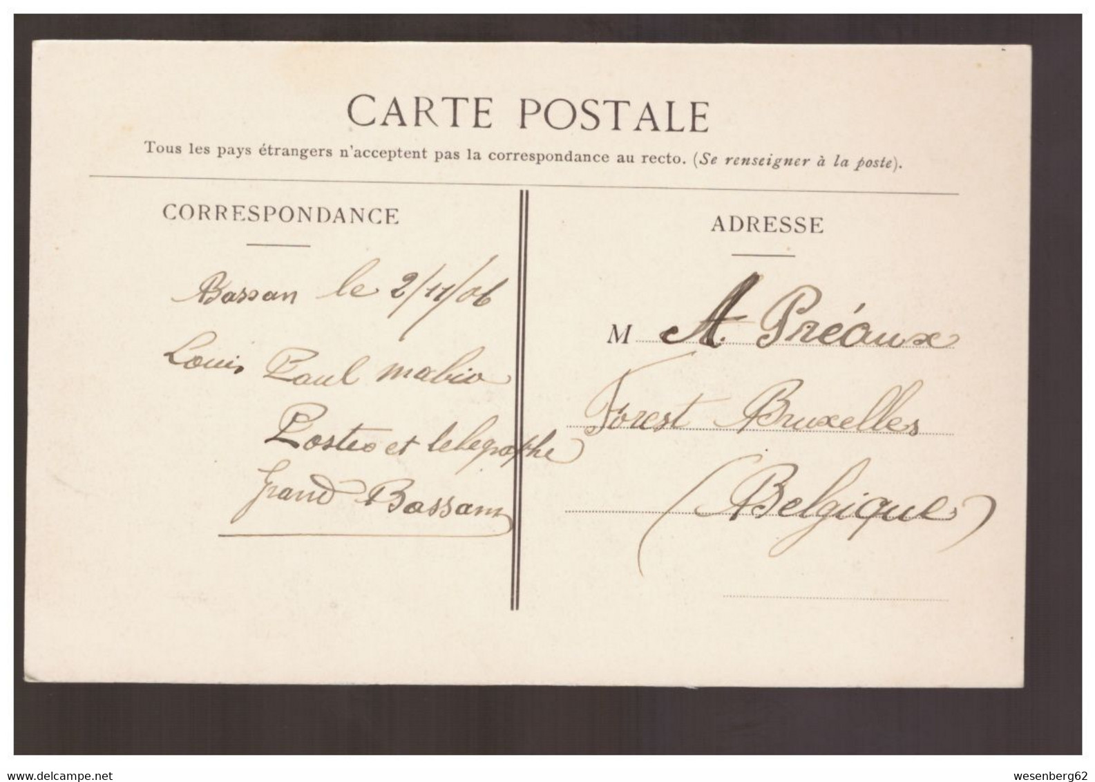 Cote D'Ivoire Grand Bassam - Manutention Billes D'acajou Ca 1910 - Côte-d'Ivoire