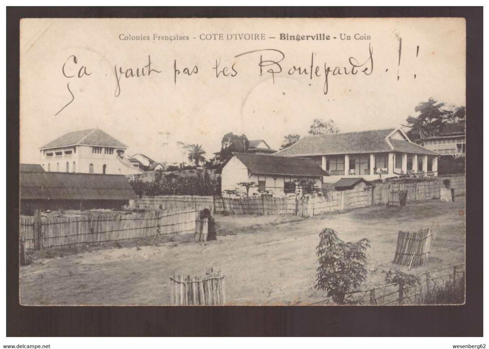 Cote D'Ivoire BINGERVILLE - Un Coin Ca 1910 - Côte-d'Ivoire