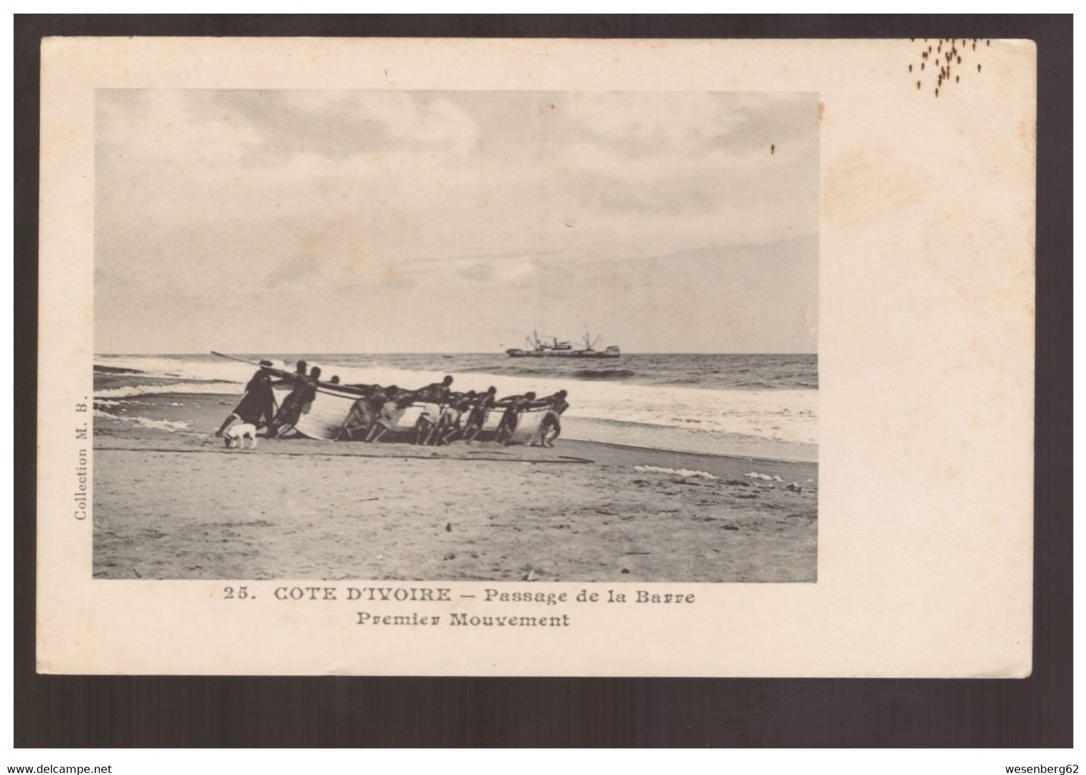 Cote D'Ivoire Passage De La Barre Ca 1910 - Côte-d'Ivoire