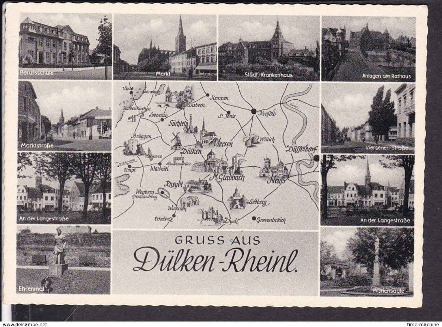 Dülken Mehrbildkarte 1965 - Viersen