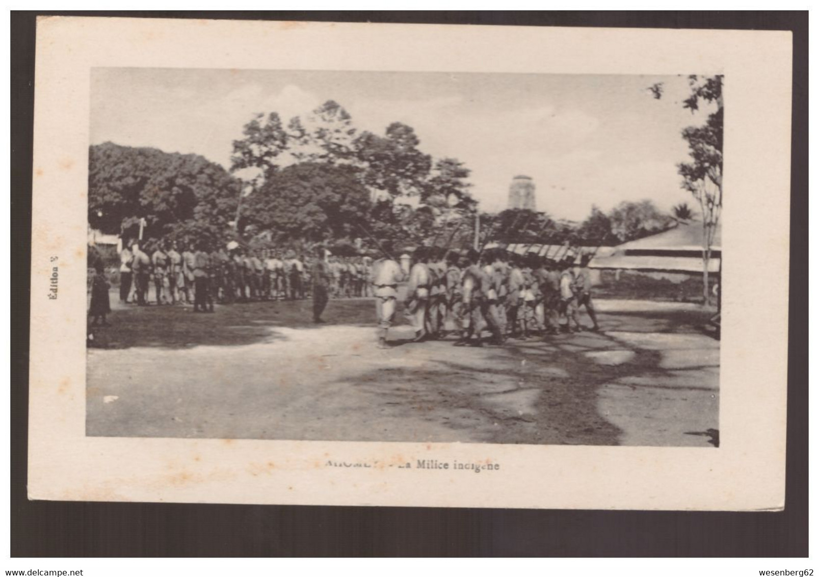 Cote D'Ivoire La Milice Indigene Ca 1910 - Dahomey