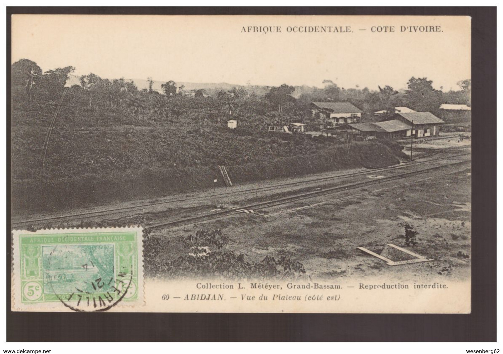 Cote D'Ivoire Abidjan - Vue Du Plateau Ca 1910 - Côte-d'Ivoire