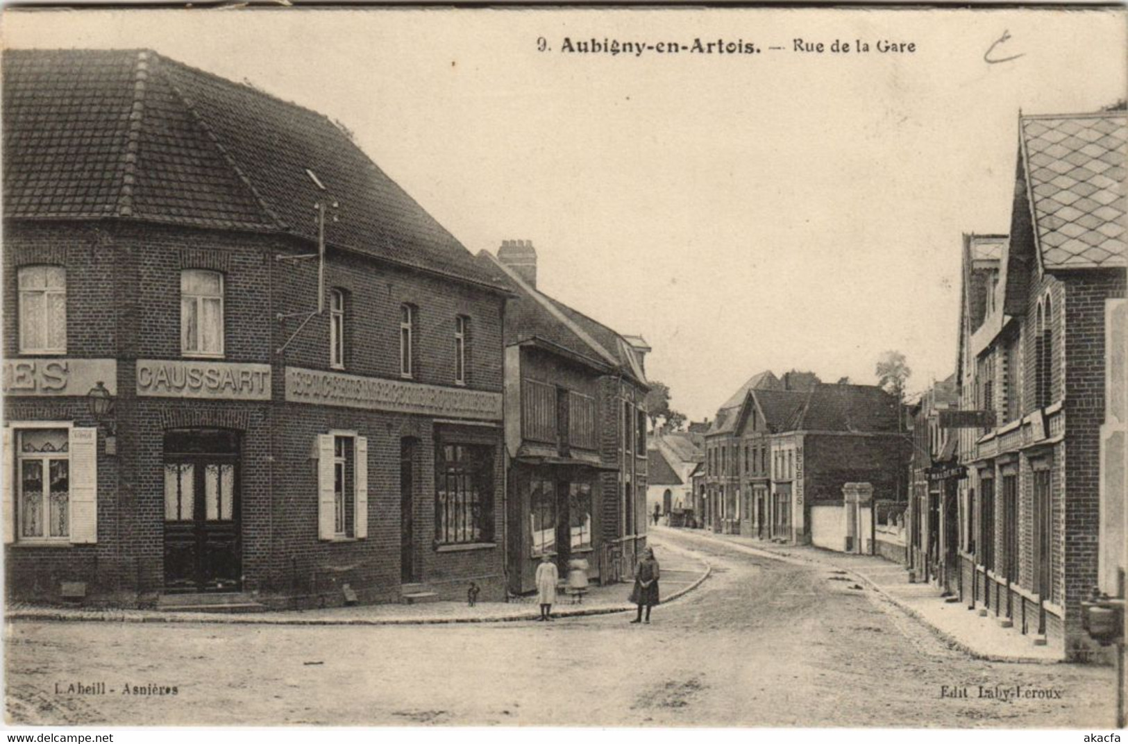 CPA AK AUBIGNY-EN-ARTOIS Rue De La Gare (26180) - Aubigny En Artois