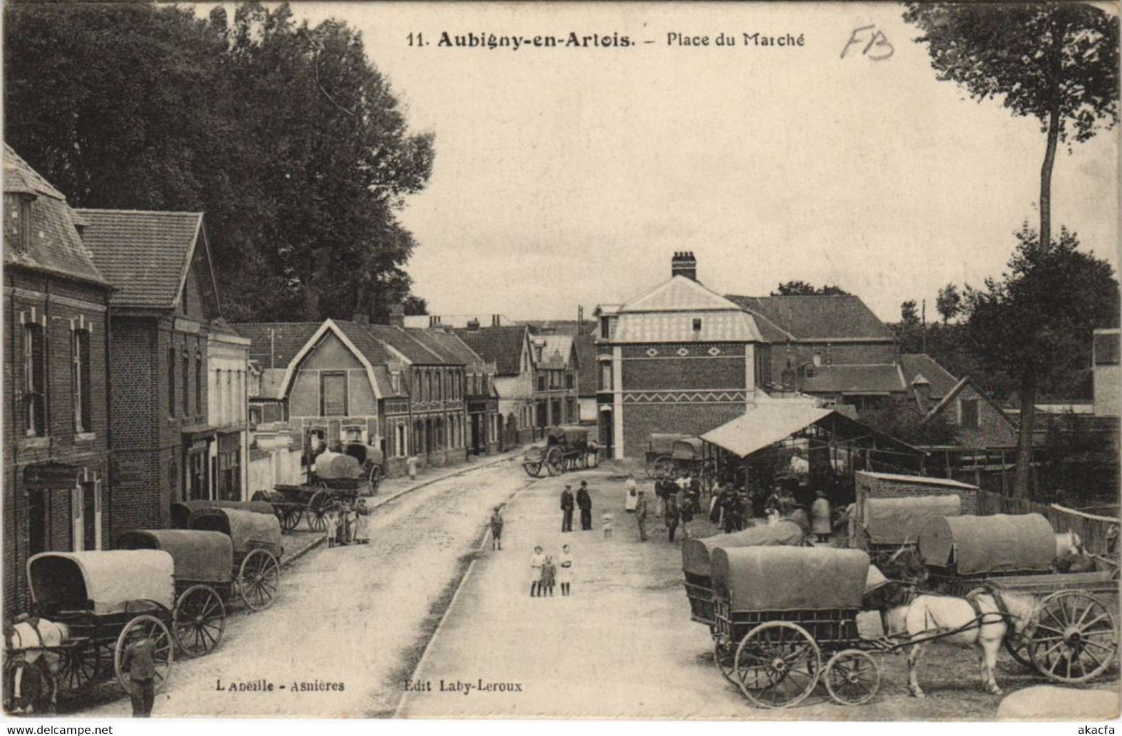 CPA AK AUBIGNY-EN-ARTOIS Place Du March� (26181) - Aubigny En Artois