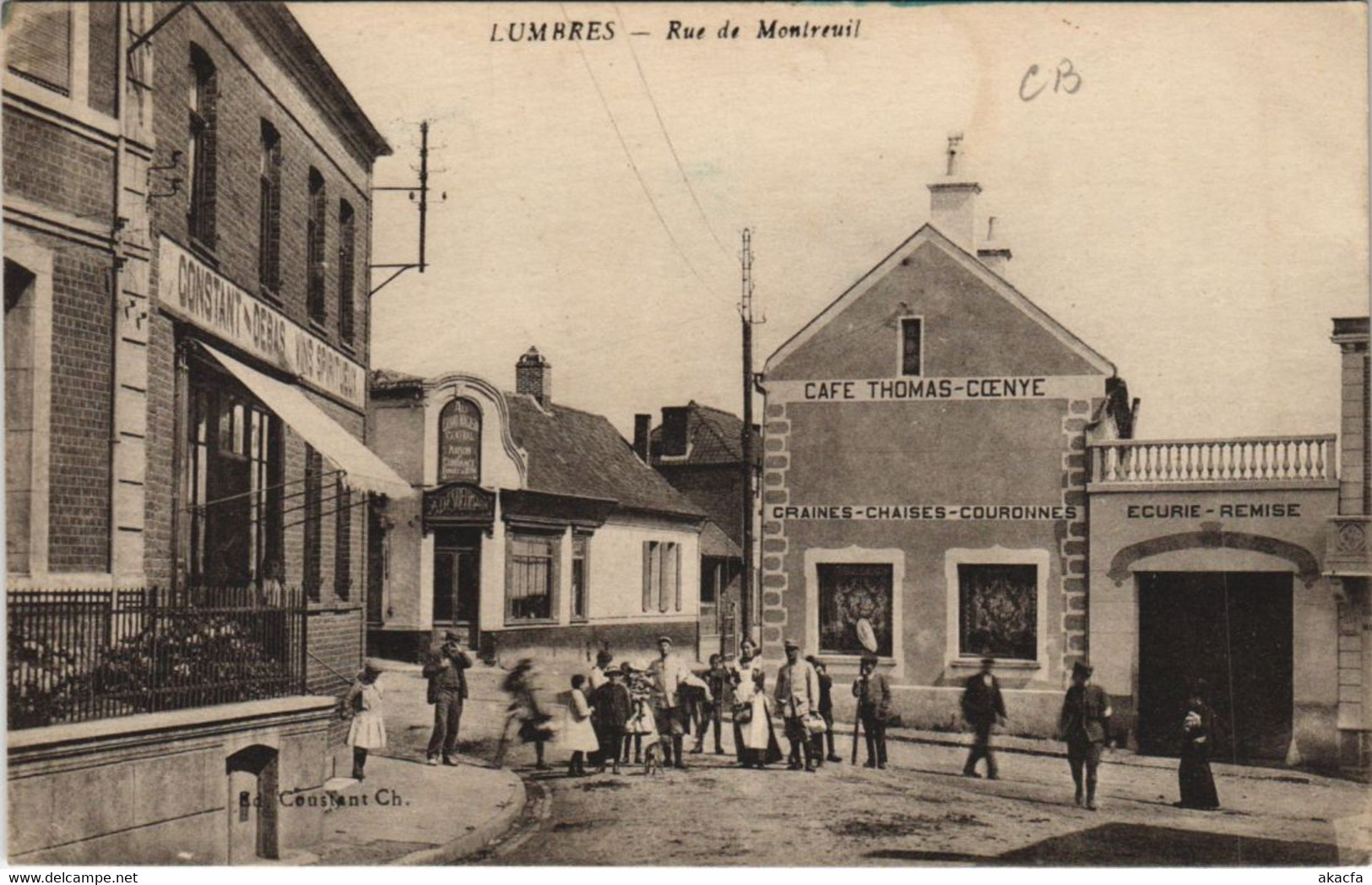 CPA AK LUMBRES Rue De MOntreuil (26190) - Lumbres