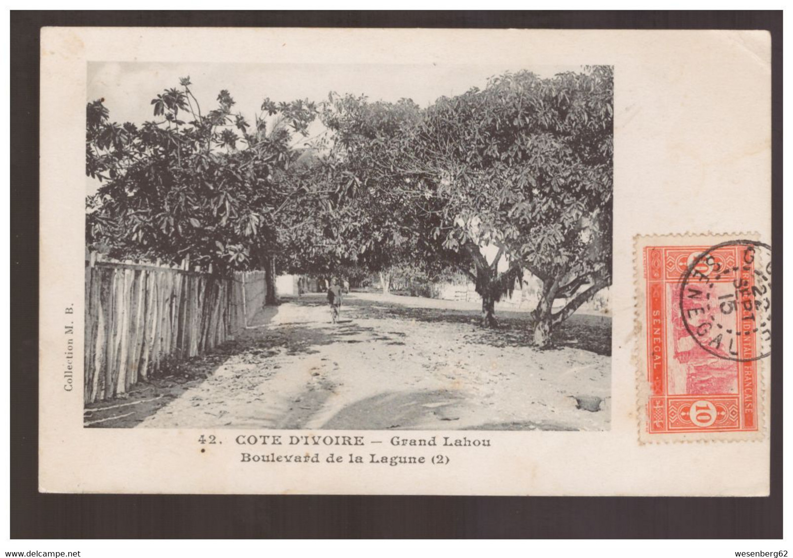 Cote D'Ivoire Grand Bassam Boulevard De La Lagune Ca 1910 - Côte-d'Ivoire