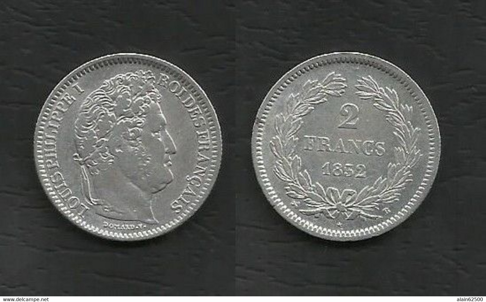 2 FRANCS Louis PHILIPPE I . 1832 B ( ROUEN ) . - 2 Francs