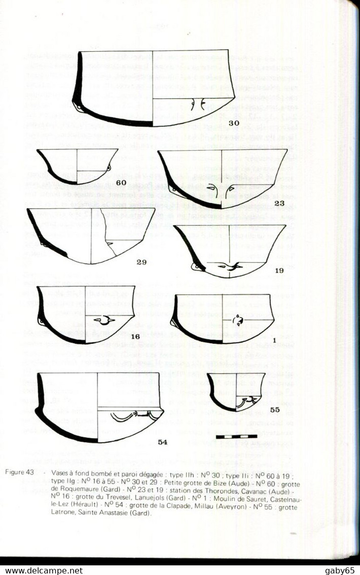 ARCHEOLOGIE.LA CERAMIQUE CHASSEENNE DU LANGUEDOC PAR JEAN VAQUER.PREFACE DE JEAN GUILAINE. - Archeology