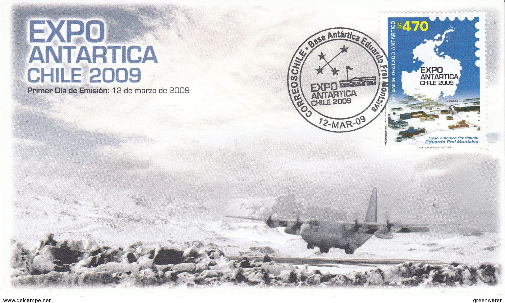 Chile 2009 Expo Antarctica 1v  FDC (AC169A) - Año Polar Internacional